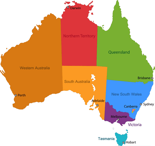 Map of Australia