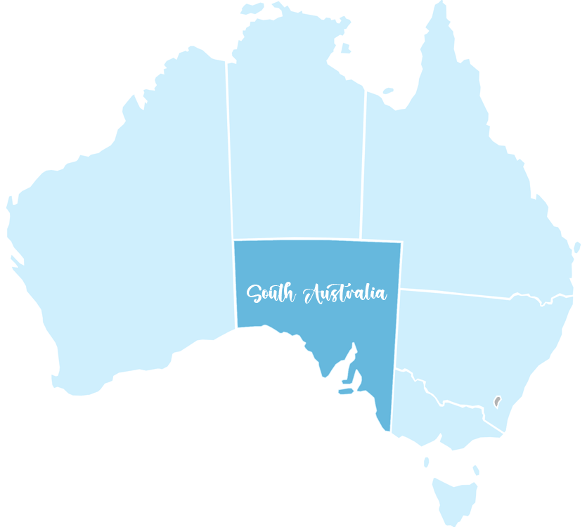 Map of Australia/South Australia