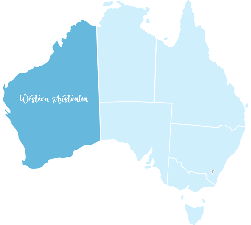 Map of Australia/Western Australia