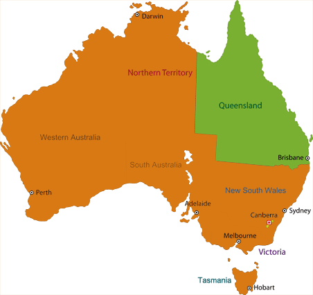 Map of Australia