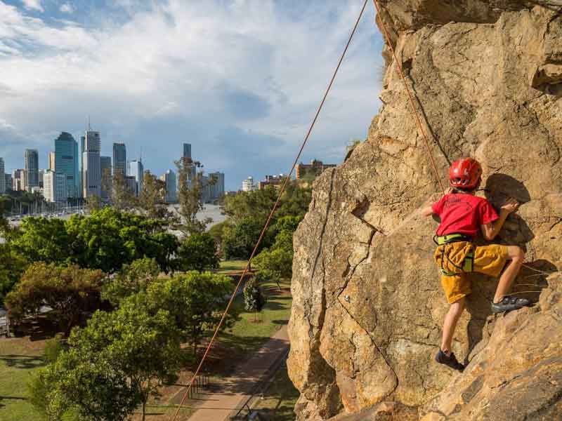 Rock Climbing At Kangaroo Point Brisbane