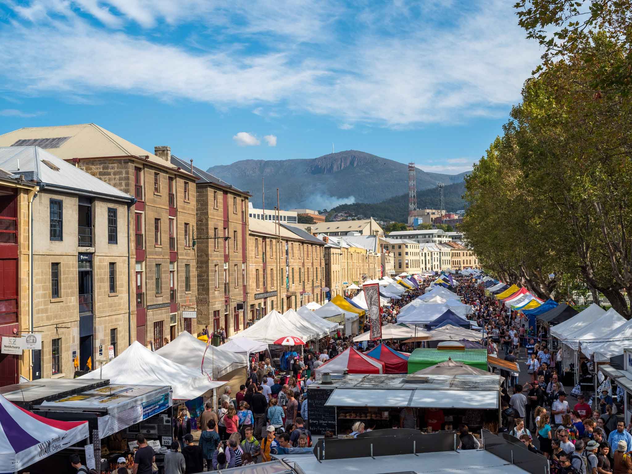 Salamanca Markets Hobart Tasmania